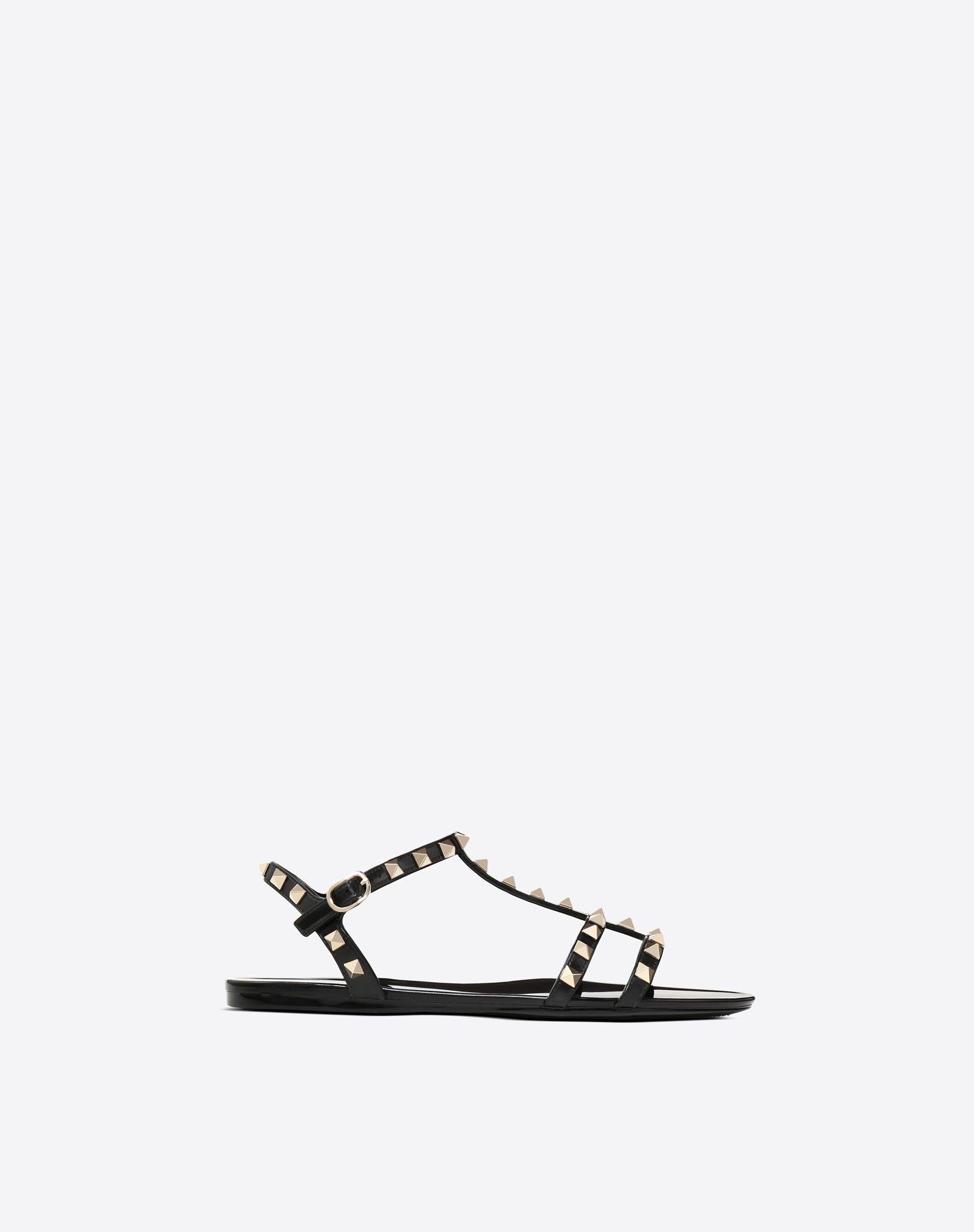 valentino black jelly sandals