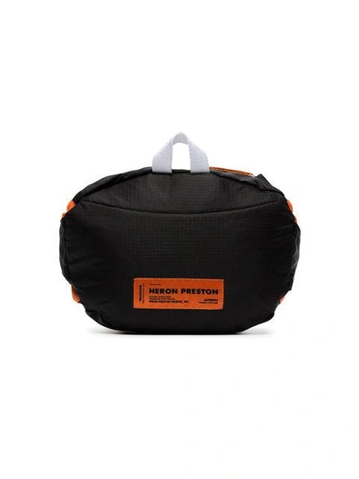 Shop Heron Preston Orange Industrial Strap Messenger Bag