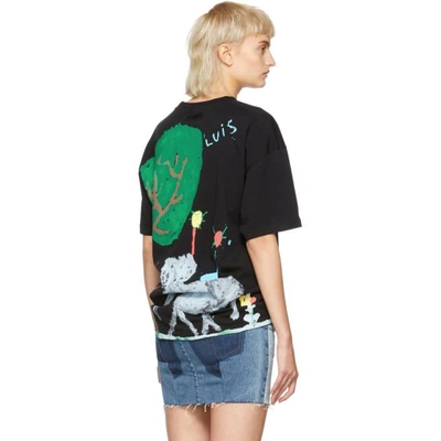 Shop Vetements Black Elephant Luis T-shirt