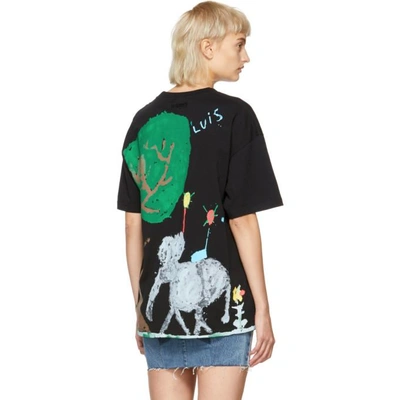 Shop Vetements Black Elephant Luis T-shirt