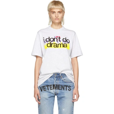 Shop Vetements Grey New York Tourist T-shirt