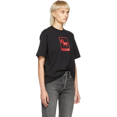 Shop Vetements Black Aries Horoscope T-shirt