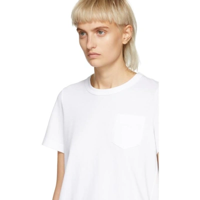 Shop Sacai White Cotton Jersey T-shirt In 101 White