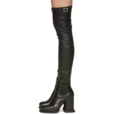 Shop Sacai Black Long Boots