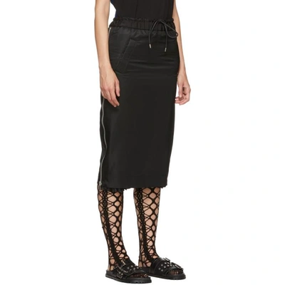 Shop Sacai Black Ma-1 Skirt In 001 Black