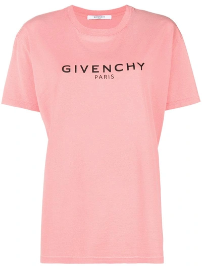 Shop Givenchy Logo Patch T-shirt - Pink