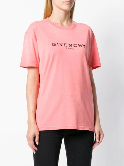 Shop Givenchy Logo Patch T-shirt - Pink
