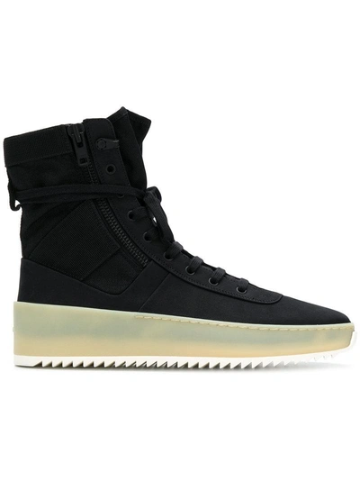 Shop Fear Of God Platform High Top Sneakers - Black