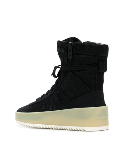 Shop Fear Of God Platform High Top Sneakers - Black