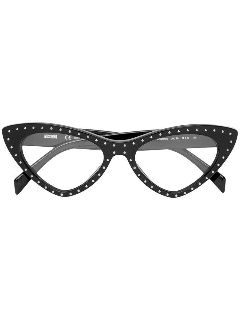 moschino cat eye glasses