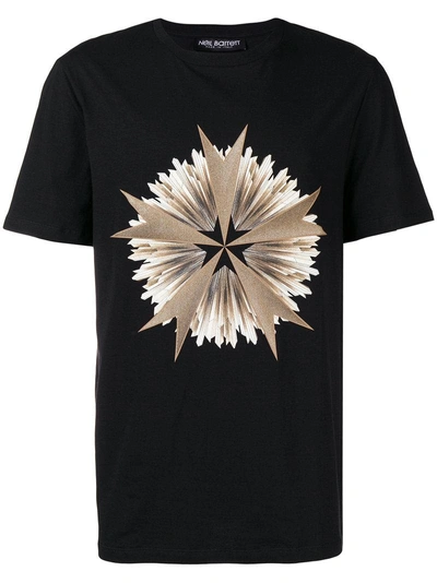 Shop Neil Barrett Printed T-shirt - Black