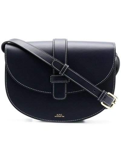 Shop Apc A.p.c. Eloise Shoulder Bag - Blue