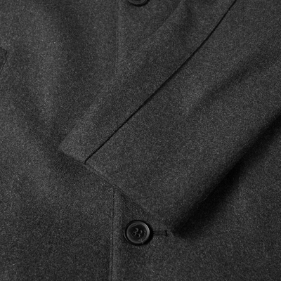 Shop Mackintosh Classic Wool Car Coat In Black