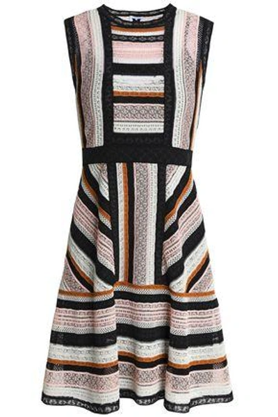 Shop M Missoni Woman Crochet-knit Dress Peach