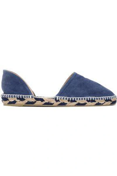 Shop Castaã±er Woman Karen Suede Espadrilles Blue