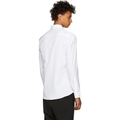 Shop Kenzo White Signature Logo Urban Slim Shirt In 01 White