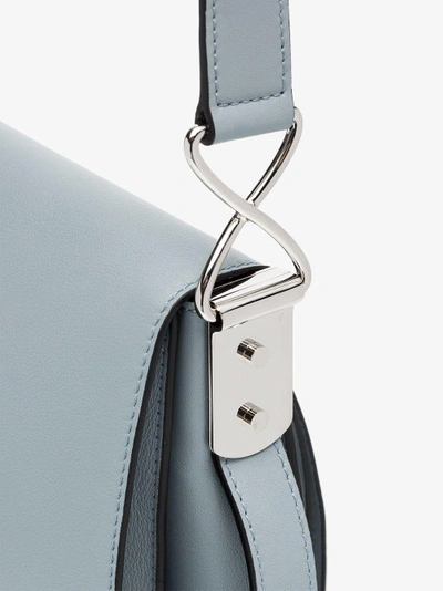 Shop Jw Anderson Ice Blue Disc Leather Cross-body Bag