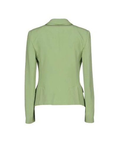 Shop Emporio Armani Woman Suit Jacket Light Green Size 4 Viscose