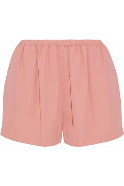 Shop Red Valentino Woman Gathered Crepe Shorts Antique Rose