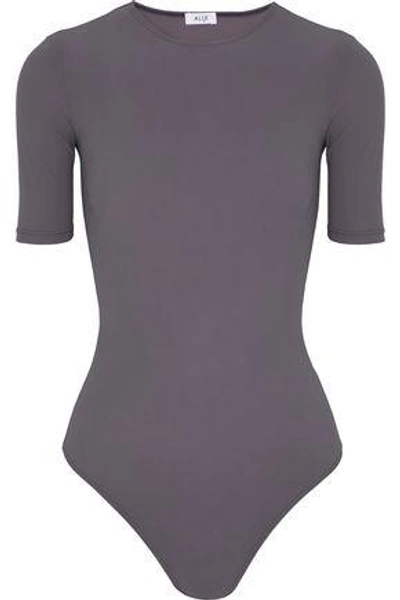 Shop Alix Woman Arden Stretch-jersey Bodysuit Dark Gray