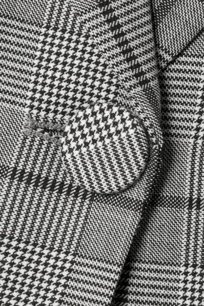 Shop Sea Bacall Checked Woven Blazer In Gray