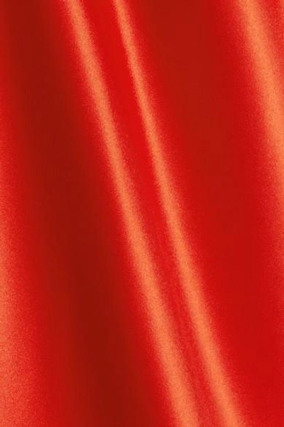 Shop Dion Lee Silk-satin Midi Dress In Red