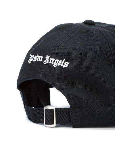 Shop Palm Angels Logo Cap - Black