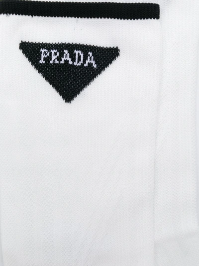 Shop Prada Logo Socks