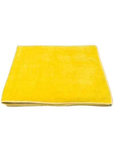 Shop Kenzo Signature Beach Towel - Yellow