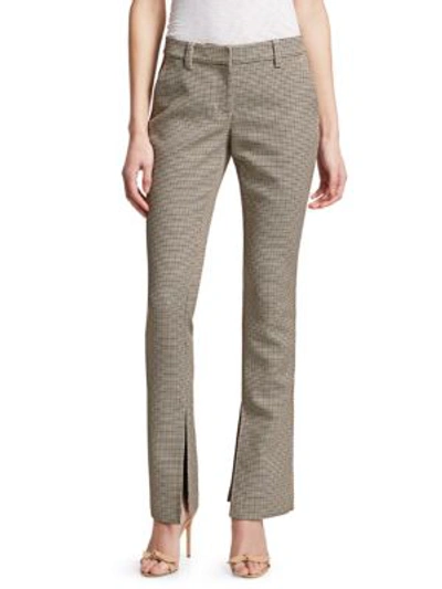 Shop A.l.c Javier Houndstooth Pants In Gold Mutli