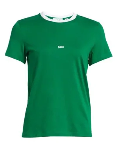 Shop Helmut Lang Tokyo Taxi Tee In Green White