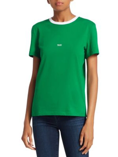 Shop Helmut Lang Tokyo Taxi Tee In Green White