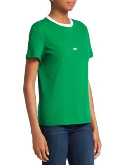 Shop Helmut Lang Tokyo Taxi Tee In Green White
