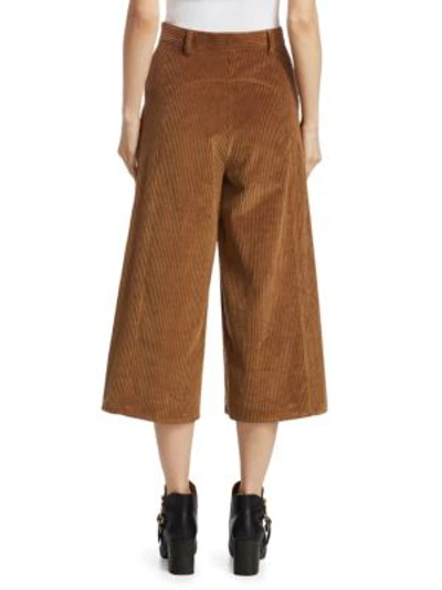 Shop See By Chloé Corduroy Culottes In Mustard Brown