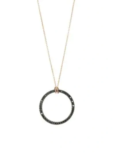 Shop Ginette Ny Black Diamond Icons Ring Pendant Necklace