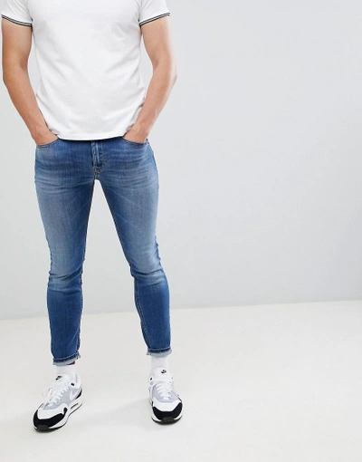 Diesel Stickker Super Skinny Fit Jeans - Blue | ModeSens