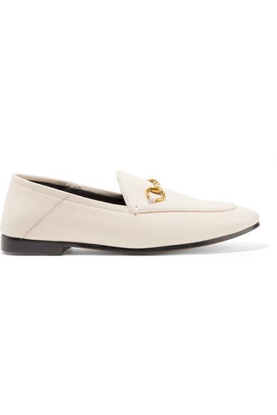 gucci brixton collapsible leather loafers