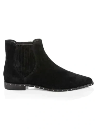 Shop Rebecca Minkoff Madysin Suede Chelsea Boots In Black