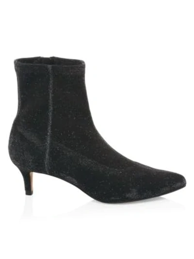 Shop Rebecca Minkoff Sayres Glitter Sock Boots In Black