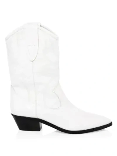 Shop Rebecca Minkoff Kaiegan Leather Cowboy Boots In White