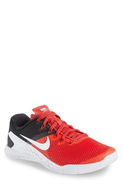 Nike Metcon Rubber-trimmed Mesh Sneakers In Red |