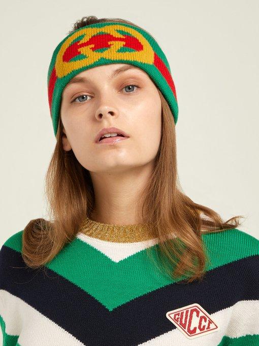 gucci wool web headband