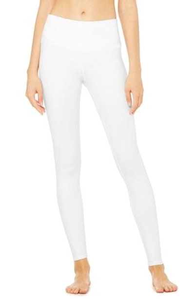 Shop Alo Yoga Airbrush High Waist Leggings In White