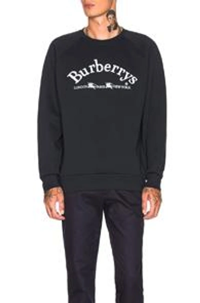 Shop Burberry Battarni Sweatshirt In Blue