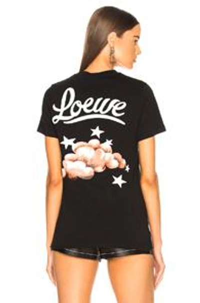 Shop Loewe Cloud & Stars T Shirt In Black
