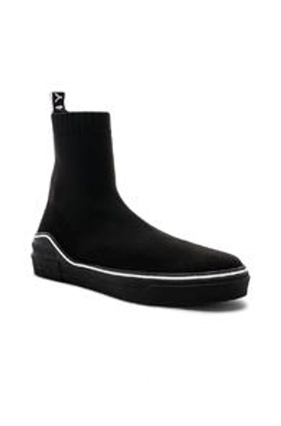 Shop Givenchy George V Mid Sock Sneakers In Black
