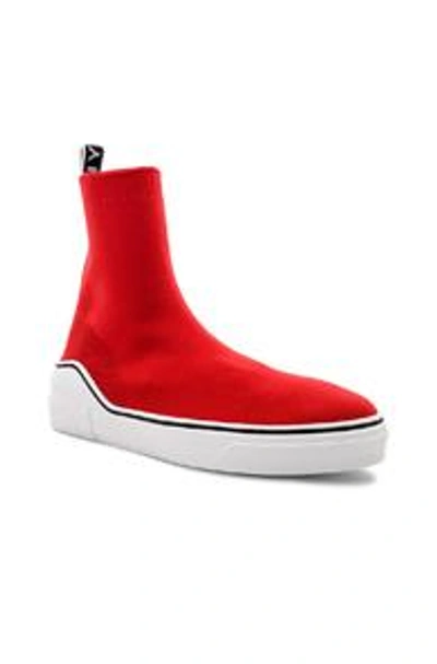 Shop Givenchy George V Mid Sock Sneakers In Red