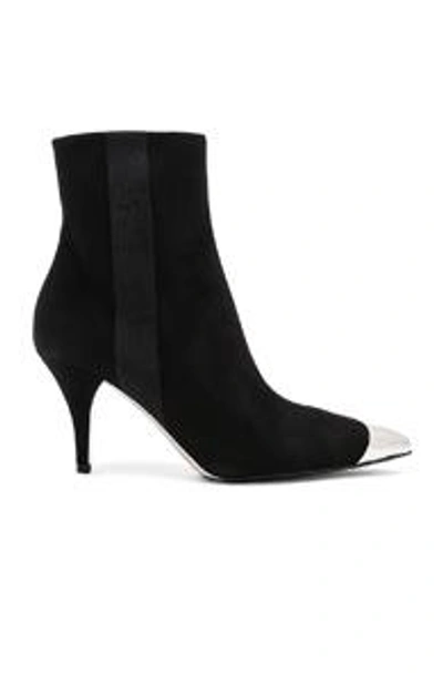 Shop Calvin Klein 205w39nyc Suede Rocio Stiletto Boots In Black
