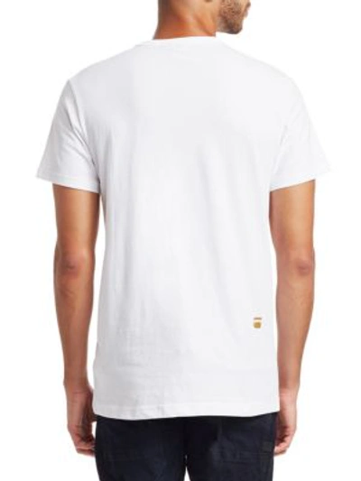 Shop G-star Raw Short-sleeve Graphic Tee In White