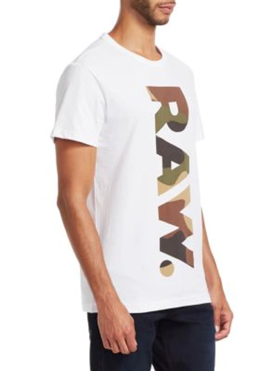 Shop G-star Raw Short-sleeve Graphic Tee In White
